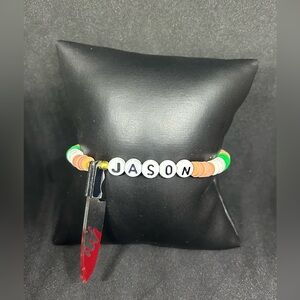 Jason Voorhees (Horror Film) Heishi Charm Bracelet